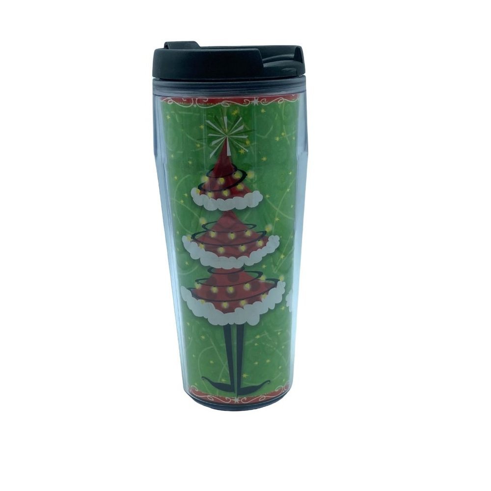 Starbucks 2004 Holiday Collection Tree Grande 16 Oz. Coffee Cup Tumbler 7”